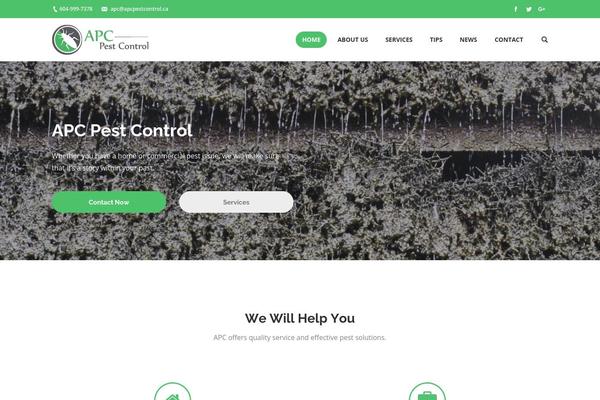 The7 theme site design template sample