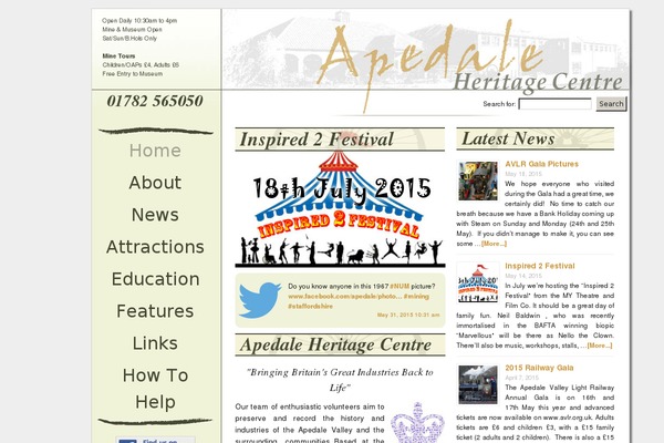 apedale.co.uk site used Apedaleresponsive