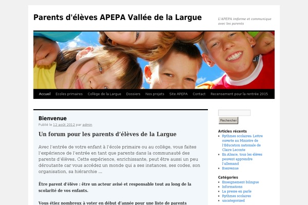 WordPress website example screenshot