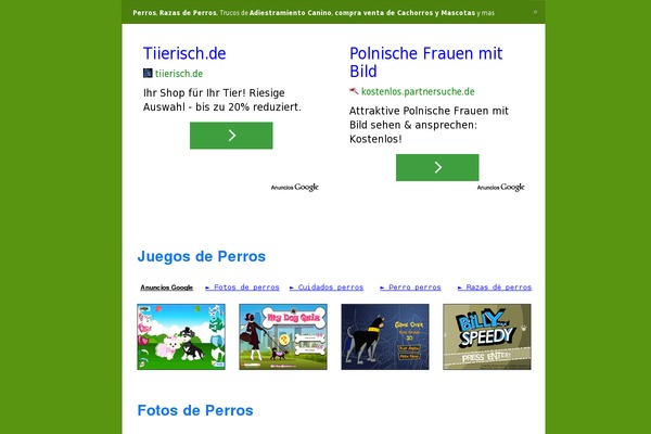 WordPress website example screenshot