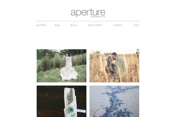 Aperture theme site design template sample