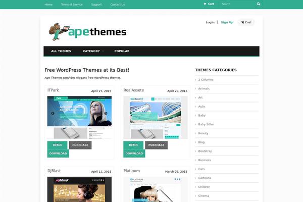 apethemes.com site used Apethemes
