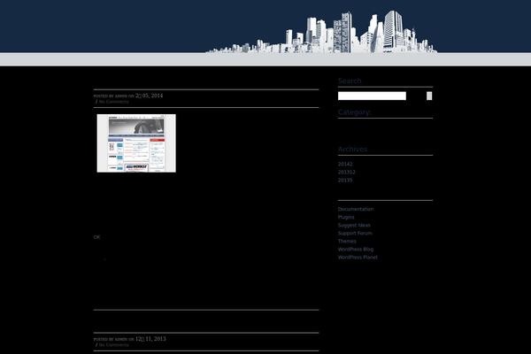 Big City theme site design template sample