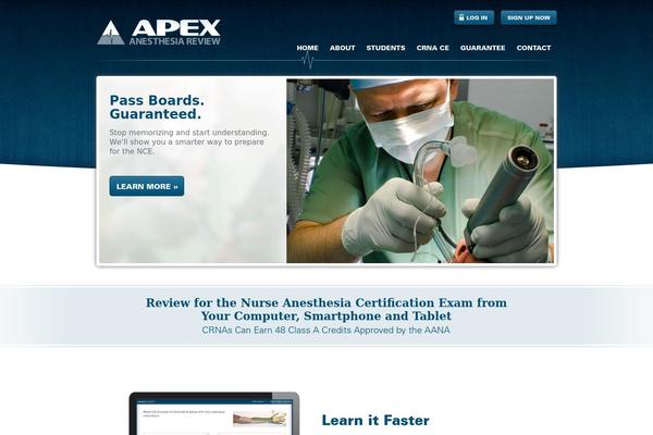 apexanesthesia.com site used Apex_temp