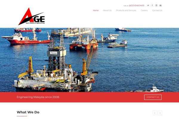 Construction theme site design template sample