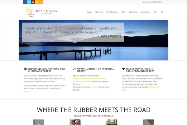 Enfold theme site design template sample
