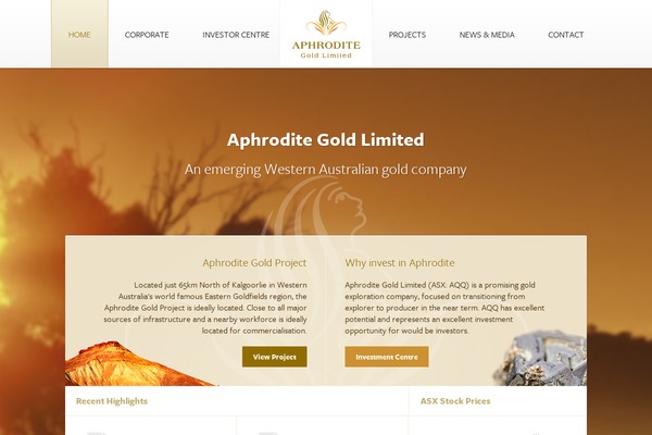 Aphrodite theme site design template sample