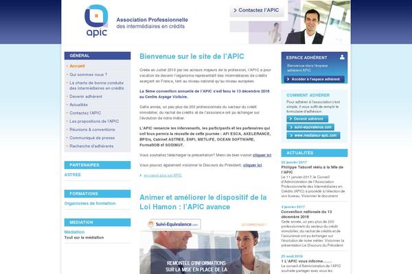 apicfrance.asso.fr site used Apic