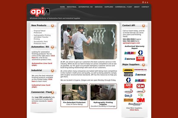 Red Evo Aphelion theme site design template sample