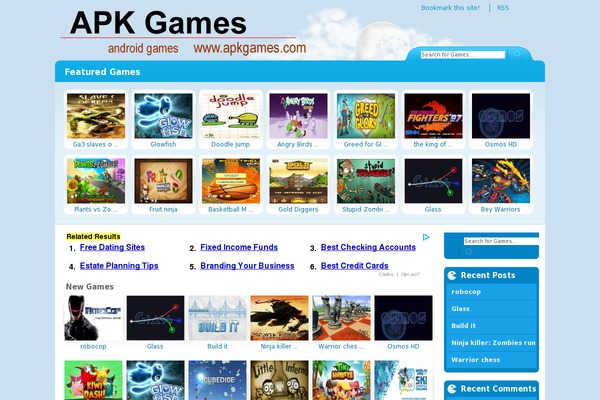 apkgames.com site used Flash Gamer