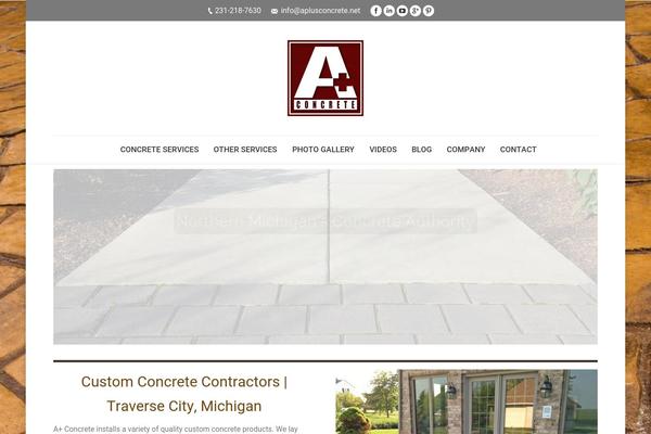 The7 theme site design template sample