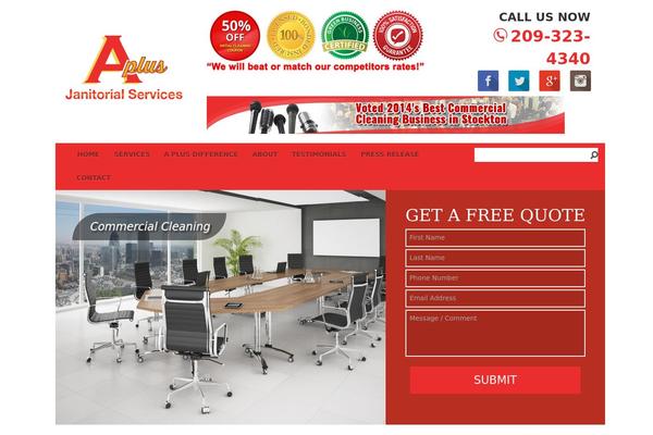 aplusjanitorial.com site used Aplusjanitor
