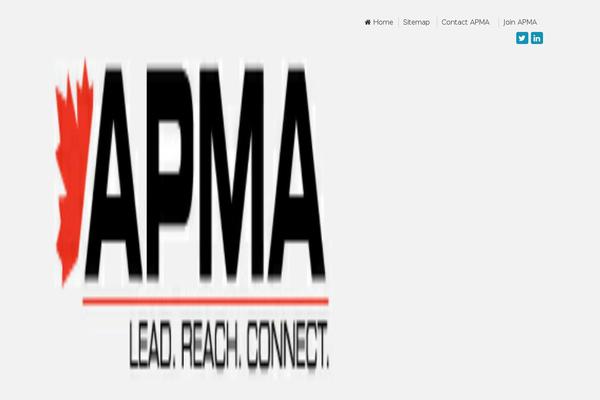apma.ca site used Apma-theme