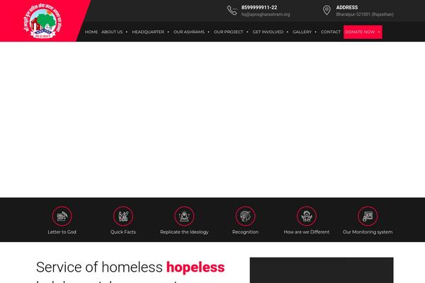 Charityheart theme site design template sample