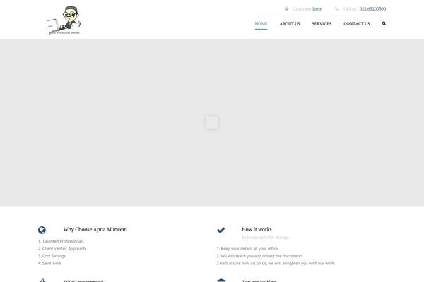 Accounting theme site design template sample