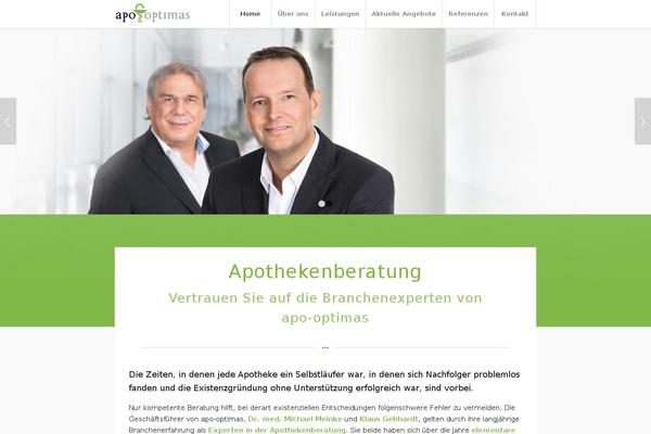 Enfold theme site design template sample