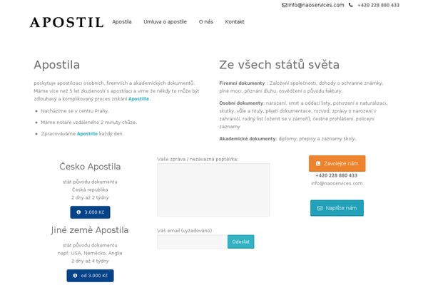 WordPress website example screenshot