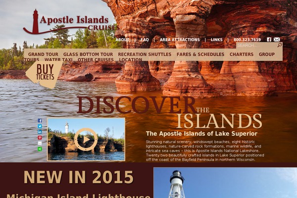apostleisland.com site used Apostle