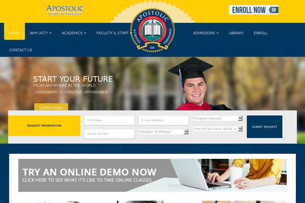apostolicschooloftheology.org site used Astcustom