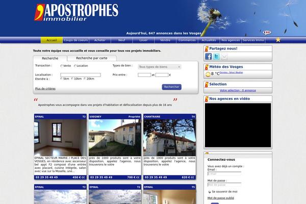 Apostrophe theme site design template sample