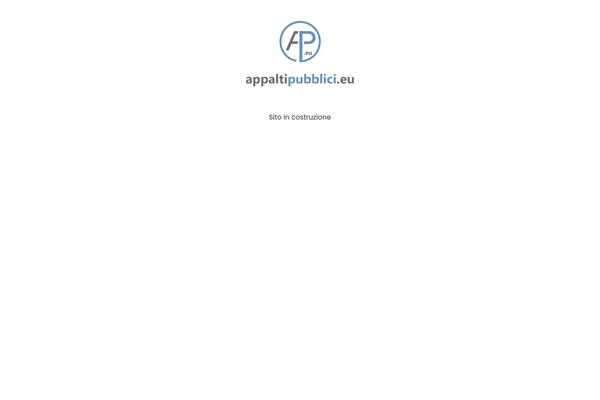 appaltipubblici.eu site used Consulting-child