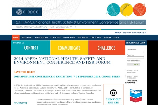 appeahseconference.com.au site used Hse