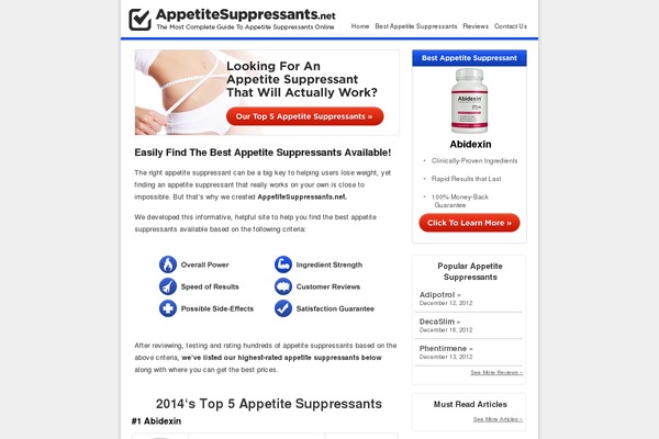 appetitesuppressants.net site used Appetitesuppressants.net