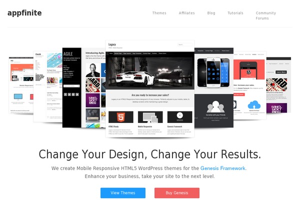 appfinite.com site used Appfinite
