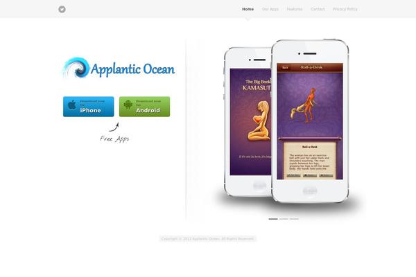 FluidApp theme site design template sample