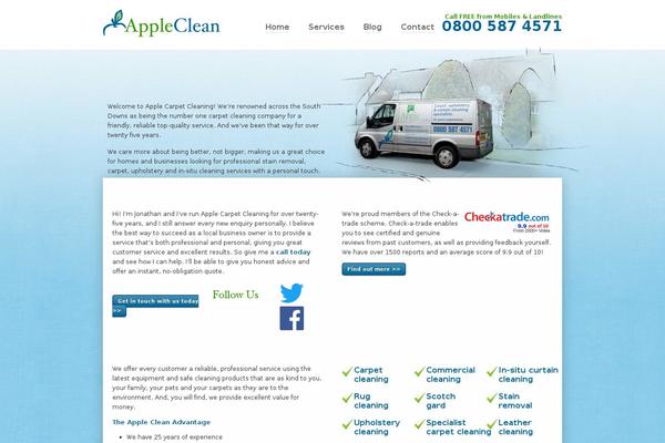 appleclean.co.uk site used Apple-responsive
