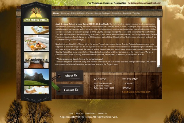 applecountryretreat.com site used Applecountry