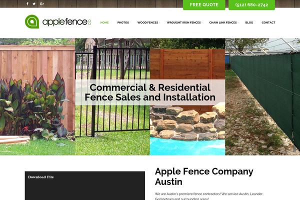 applefenceaustin.com site used Paradox