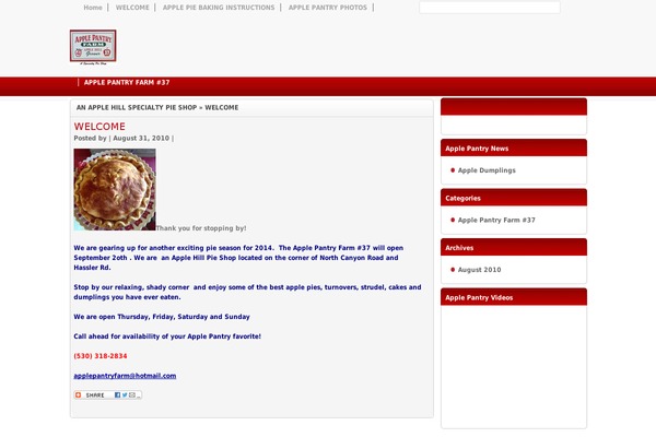 applepantryfarm.com site used Redapple