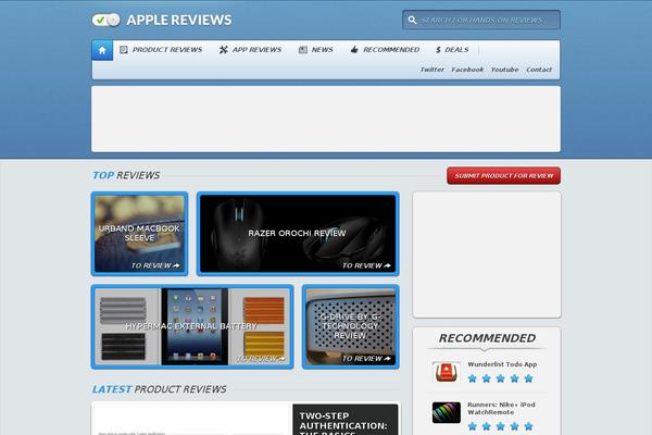 applereviews.com site used Blue-star