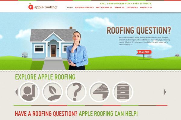 appleroofingllc.com site used Appleroofing