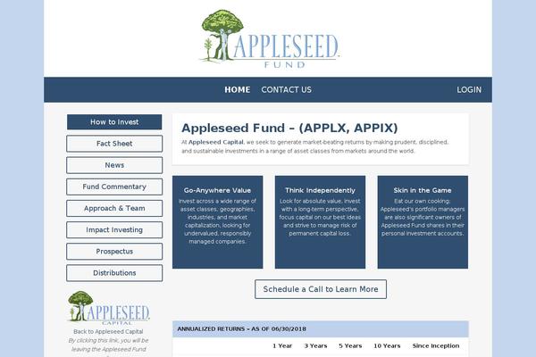 appleseedfund.com site used Appleseed