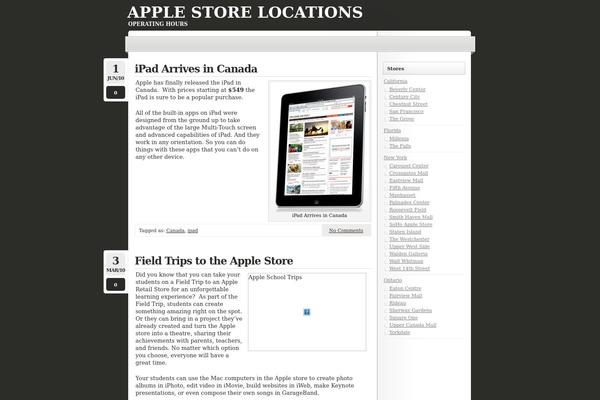 WordPress website example screenshot
