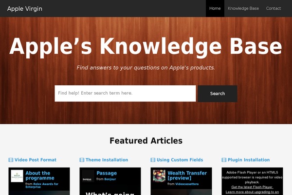 KnowledgePress theme site design template sample