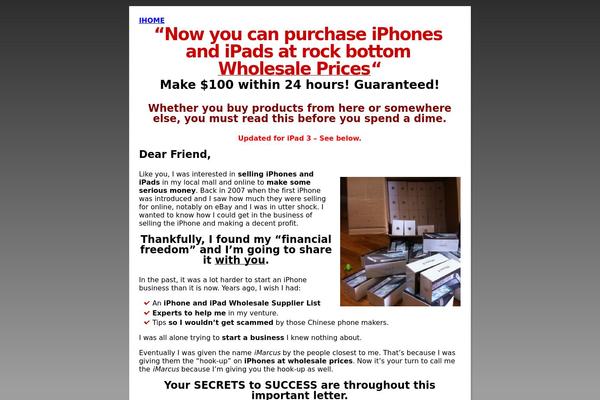 applewholesale.com site used Wpsqueeze1col