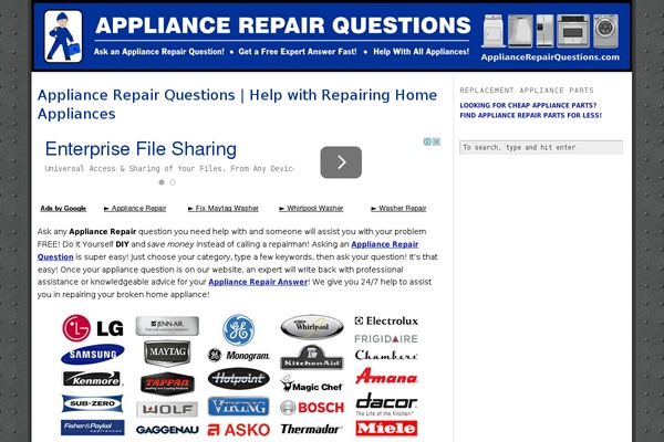 WordPress website example screenshot