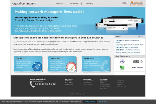 appliansys.com site used Appliansys