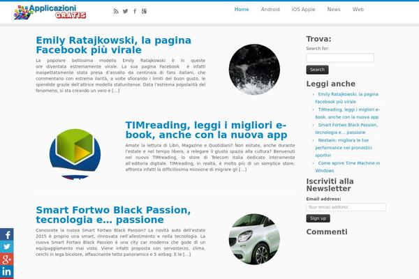 Customizr theme site design template sample