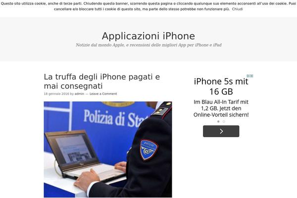 applicazioniphone.com site used Daxthemes