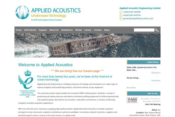 appliedacoustics.com site used Metachick