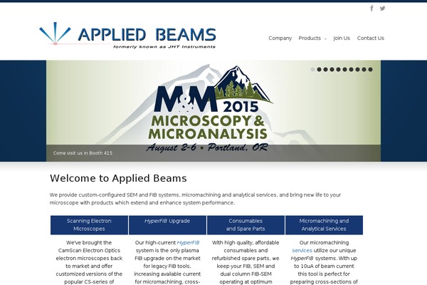 appliedbeams.com site used Appliedbeams
