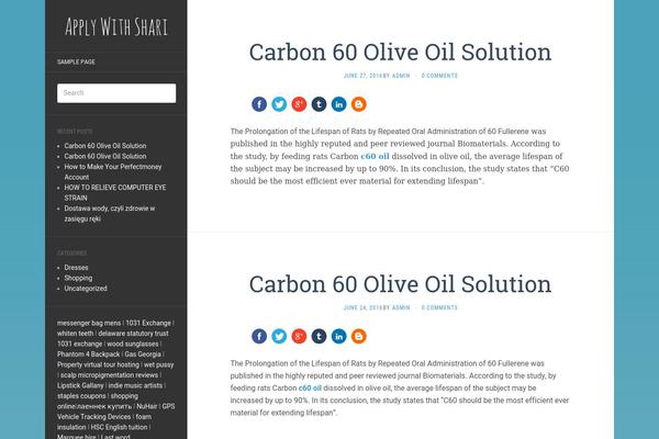WordPress website example screenshot