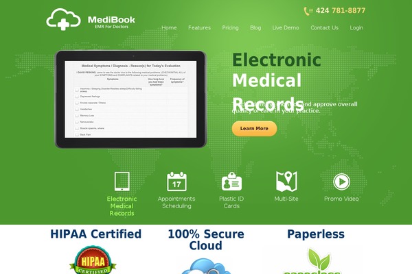 WordPress website example screenshot