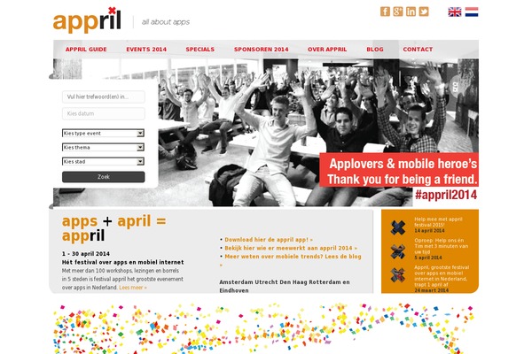 appril.nl site used Appril2015