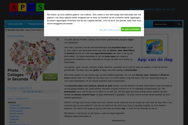 apps-downloaden.nl site used Media Store