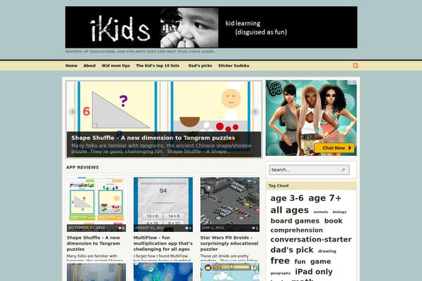 apps4ikids.com site used Arras Theme